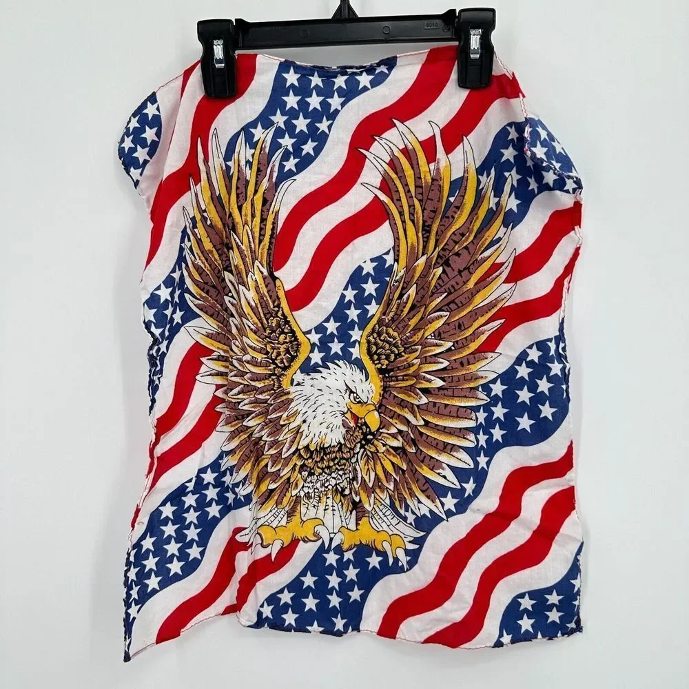 Eagle Red White Blue Bandana Patriotic American‎ Flag Freedom Biker Moto Patriot